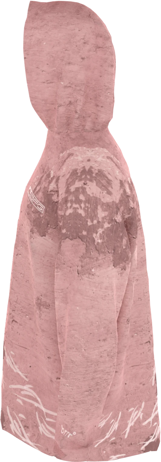 BFG x brrr Brush Strokes Dusty Pink Hood side-left