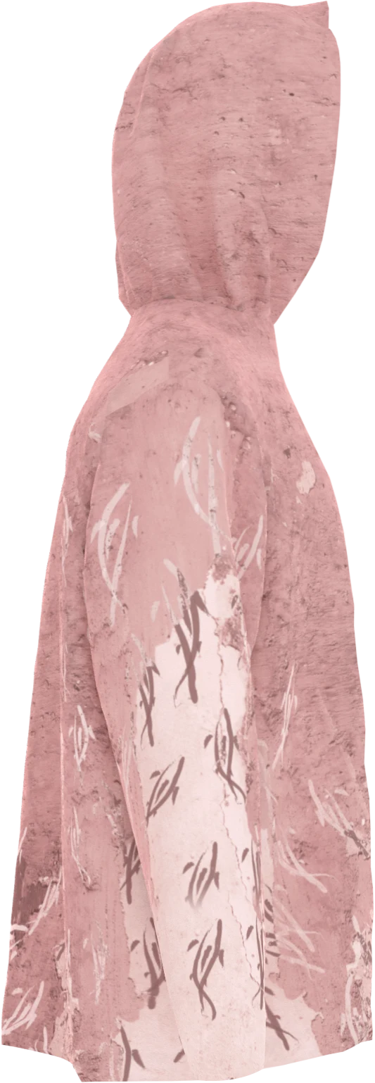 BFG x brrr Brush Strokes Dusty Pink Hood side-right
