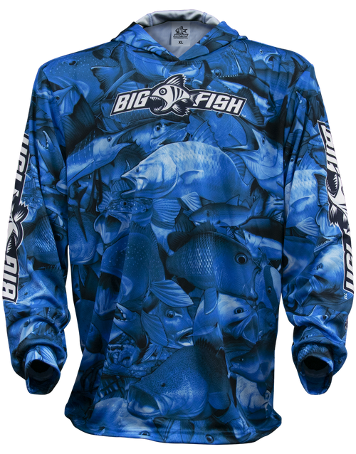 Aus Camo Blue Hoodie - Front