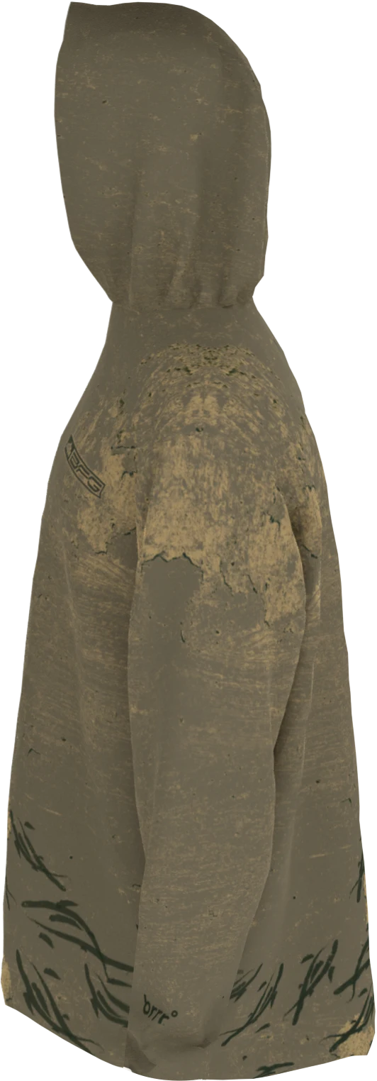 BFG x brrr Brush Strokes Khaki Hood side-left