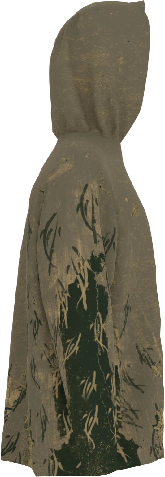 BFG x brrr Brush Strokes Khaki Hood side-right