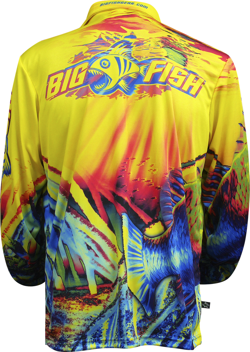 Wild Barra Long Sleeve Polo - Adult Back
