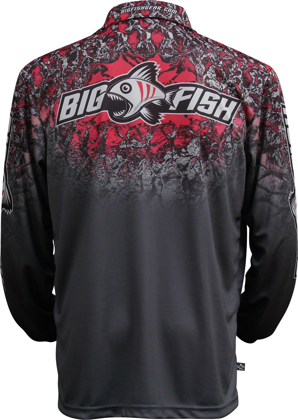 Wild Scales Grey fishing shirt back