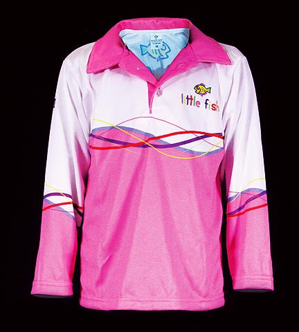 Kids Long Sleeve Fishing Shirts - Pink Jetty