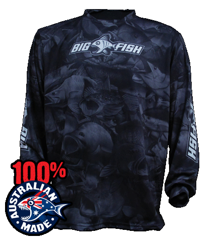 Big Fish Bush Camo Sublimated Fishing Shirt Camo